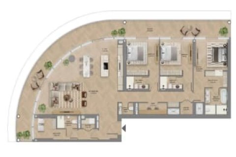 آپارتمان برای فروش در Saadiyat Island، Abu Dhabi، امارات متحده عربی 1 خوابه ، 89 متر مربع ، شماره 704305 - تصویر 13
