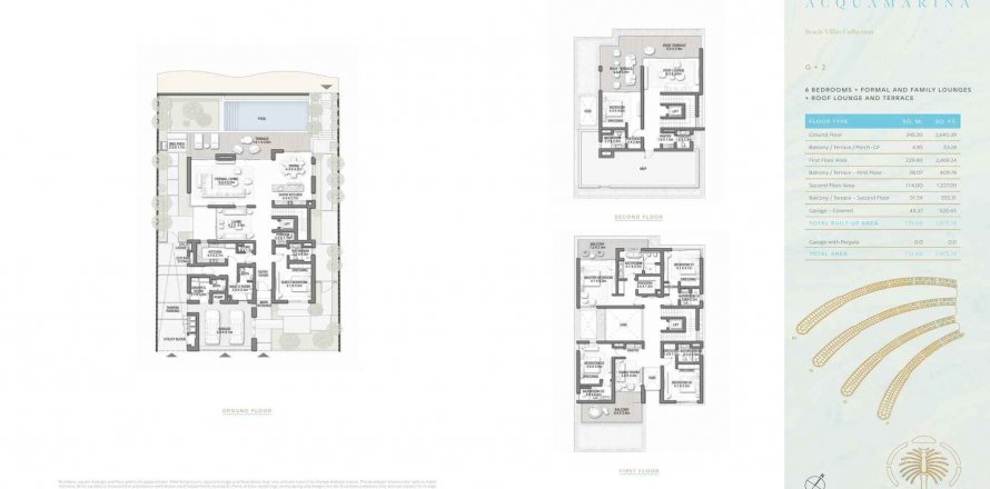 Villa in PALM JEBEL ALI in Palm Jebel Ali, Dubai, UAE 6 bedrooms, 732 sq.m. № 345554