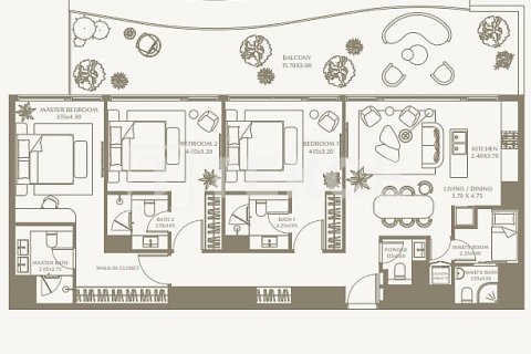 Attico in vendita a Umm Al Quwain, EAU 3 camere da letto, 428 mq. № 692017 - foto 21