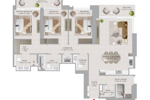 Appartement te koop in Dubai Creek Harbour (The Lagoons), Dubai, VAE 1 slaapkamer, 70 vr.m., nr 704971 - foto 12