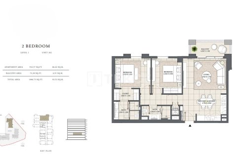 Apartamento en venta en Dubai, EAU 3 dormitorios, 157 m2 № 680107 - foto 18