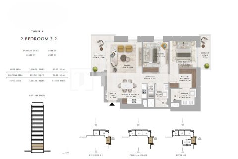 Müüa korter asukohaga Dubai, AÜE: 3 magamistoaga, 186 m² Nr 680109 - pilt 14