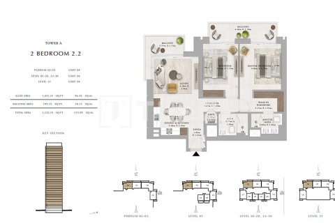 Müüa korter asukohaga Dubai, AÜE: 3 magamistoaga, 186 m² Nr 680109 - pilt 11