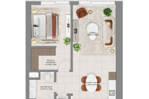 Apartament na sprzedaż w Dubai, ZEA 1 sypialnia, 77 mkw., nr 704842 - zdjęcie 19