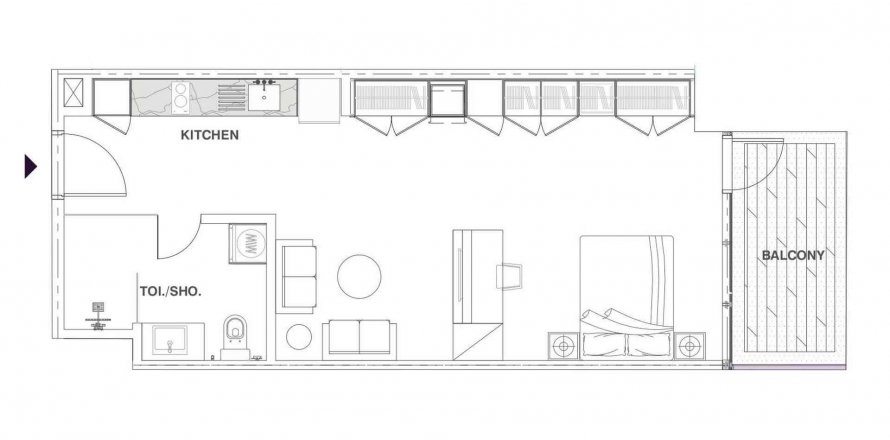 Jumeirah Lake Towers, Dubai, BAE’de daire 57.6 m&sup2; No 564717