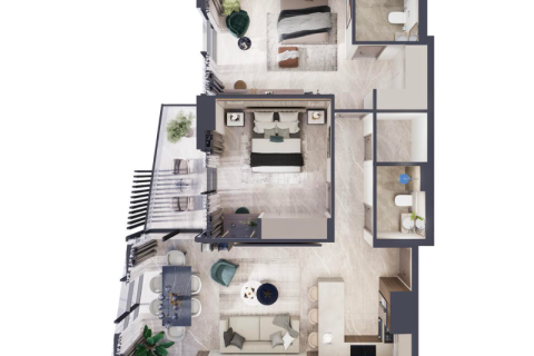 Leilighet til salgs i Jumeirah Village Circle, Dubai, Emiratene 1 rom, 40 kvm Nr. 732809 - Foto 7