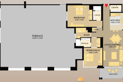 آپارتمان برای فروش در  Maritime City، Dubai، امارات متحده عربی  1 خوابه ، 159 متر مربع ، شماره 704538 - تصویر 10