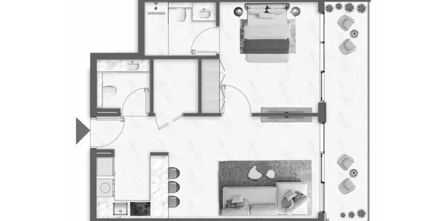Apartment in Omya Residence in Jebel Ali, Dubai, UAE 1 bedroom, 69.05 sq.m. № 713323
