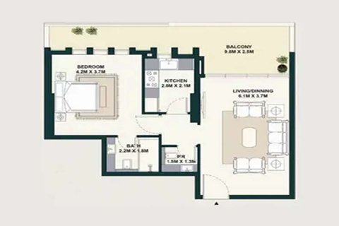 Jumeirah Village Circle, Dubai, BAE’de satılık daire 1 yatak odası, 55 m&sup2; No 728432 - fotoğraf 16