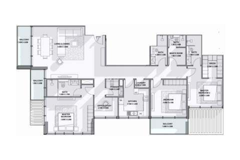 Huoneisto Dubai, Arabiemiraatit 1 makuuhuone, 72 m2 № 690145 - kuva 6