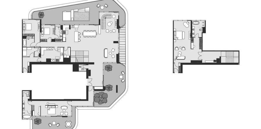 Floor plan «TYPE E», 4 bedrooms, in Artistry Two Residences
