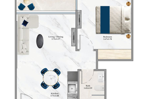 Διαμέρισμα σε Dubai Sports City, ΗΑΕ 1 δωμάτιο Αρ. 732691 - φωτογραφία 4