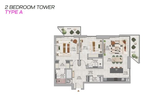 Apartemen di Dubai Land, UEA 3 kamar tidur, 194 m2 nomor 723335 - foto 19