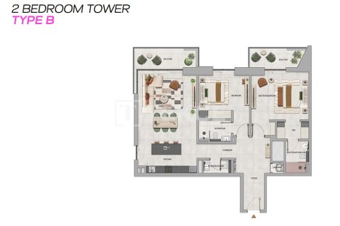 Apartemen di Dubai Land, UEA 3 kamar tidur, 194 m2 nomor 723335 - foto 20
