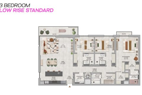 Apartemen di Dubai Land, UEA 3 kamar tidur, 194 m2 nomor 723335 - foto 26