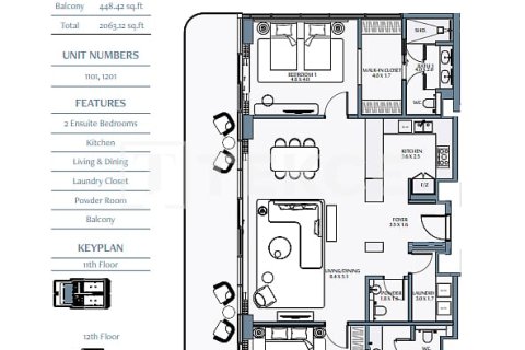 Duplex para venda em Ras Al Khaimah, EAU 3 quartos, 440 m2 № 722691 - foto 17