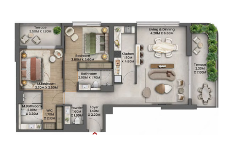 Apartment in Maritime City, Dubai, UAE 1 bedroom, 71 sq.m. № 690070 - photo 6