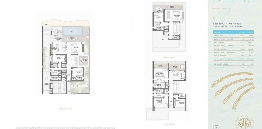 Villa sa PALM JEBEL ALI sa Palm Jebel Ali, Dubai, UAE 5 silid-tulugan, 784 sq.m. № 345546