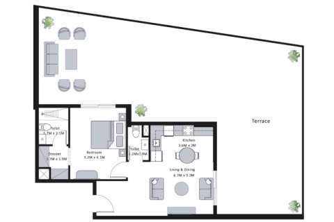 Apartment in Al Furjan, Dubai, UAE 1 bedroom, 83 sq.m. № 732555 - photo 3