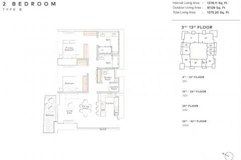 Apartament de vânzare în Jumeirah Lake Towers, Dubai, EAU 3 dormitoare, 239 mp.  №626378 - poză 17